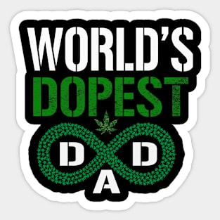 World's Dopest Dad Sticker